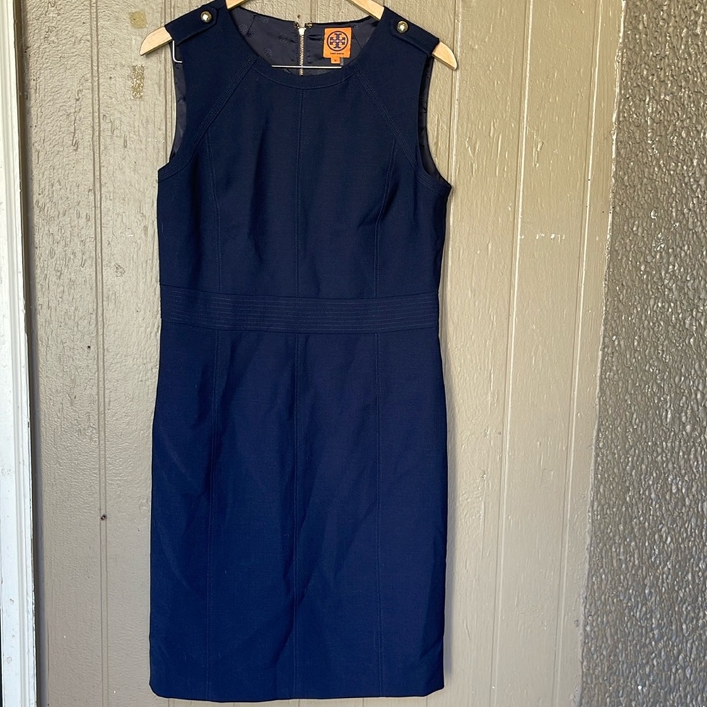 Tory Burch sheath navy dress